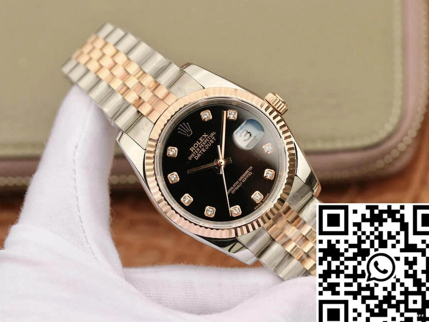 Factory GM Dial Diamond Black Datejust 116231 Rolex 0204